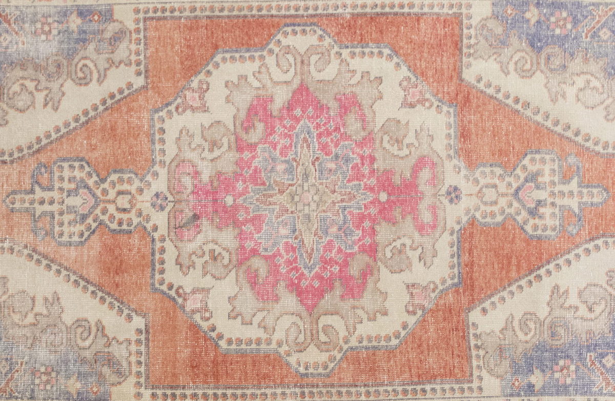 Vintage Rug 4'2" x 7'1" feet 126 x 215 cm
