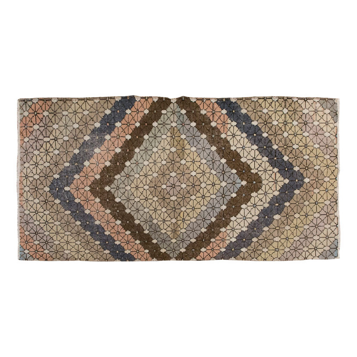 Vintage Rug 4'2" x 7'9" feet 127 x 235 cm