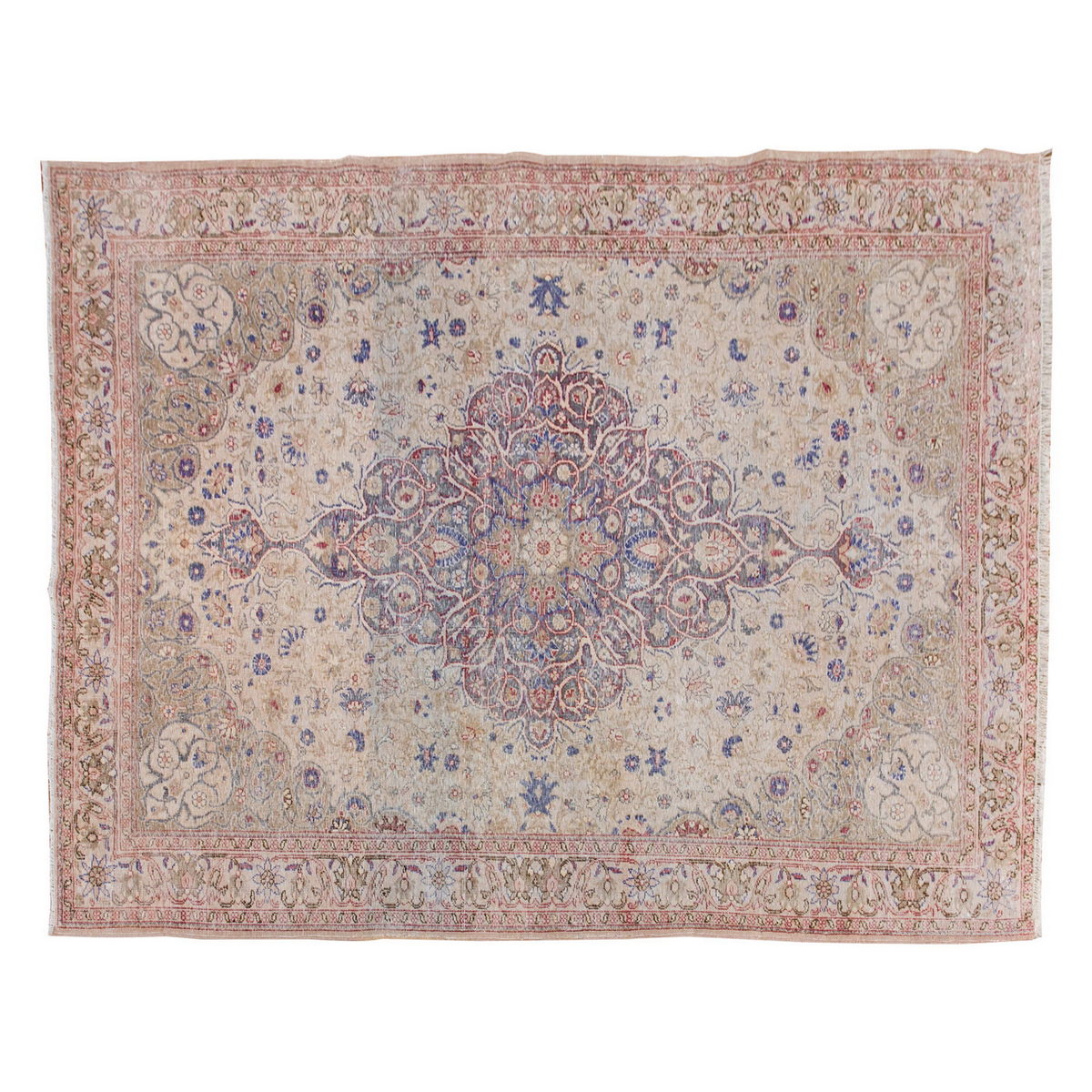 Vintage Rug 4'3" x 6'4" feet 130 x 192 cm