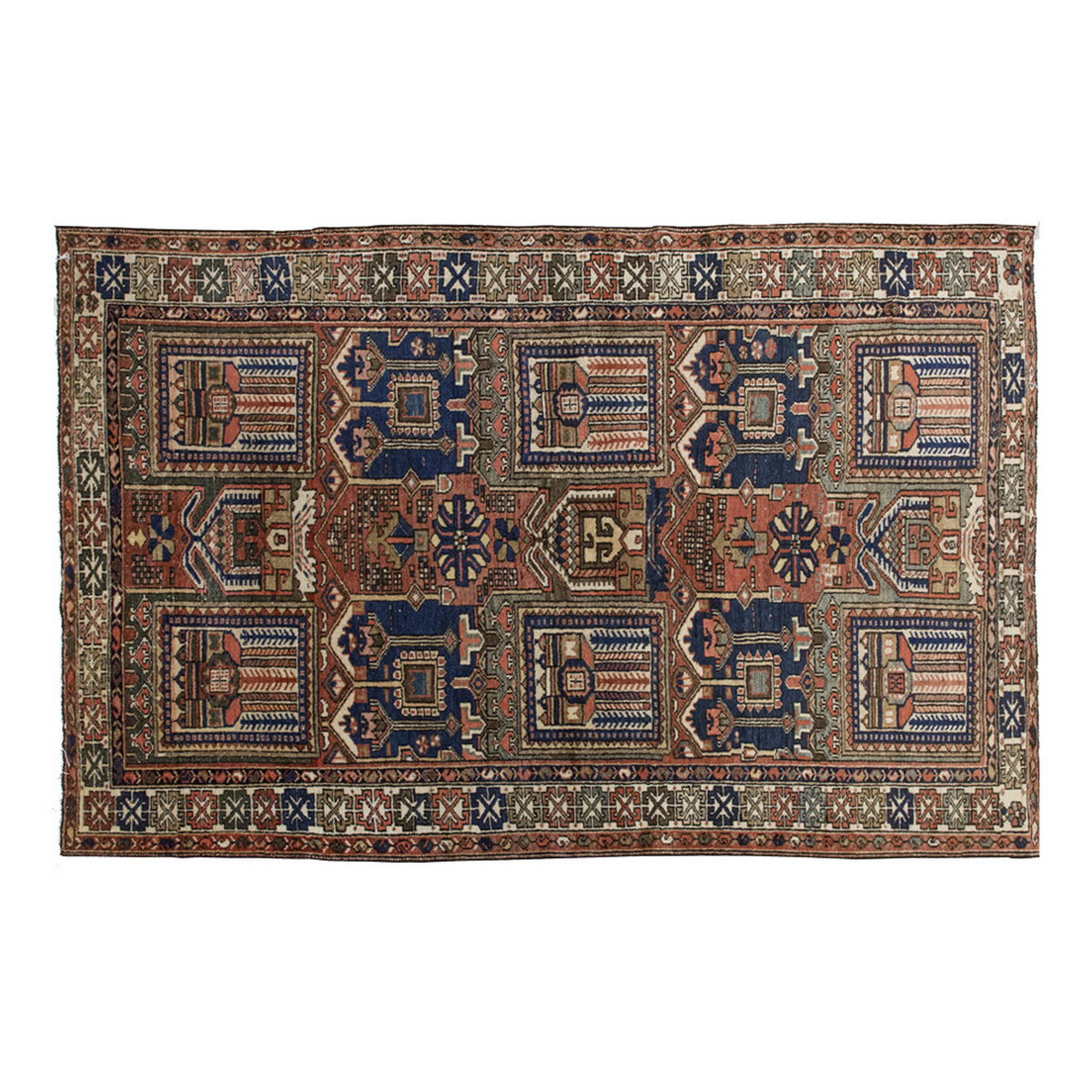Vintage Rug 4'3" x 6'7" feet 130 x 200 cm