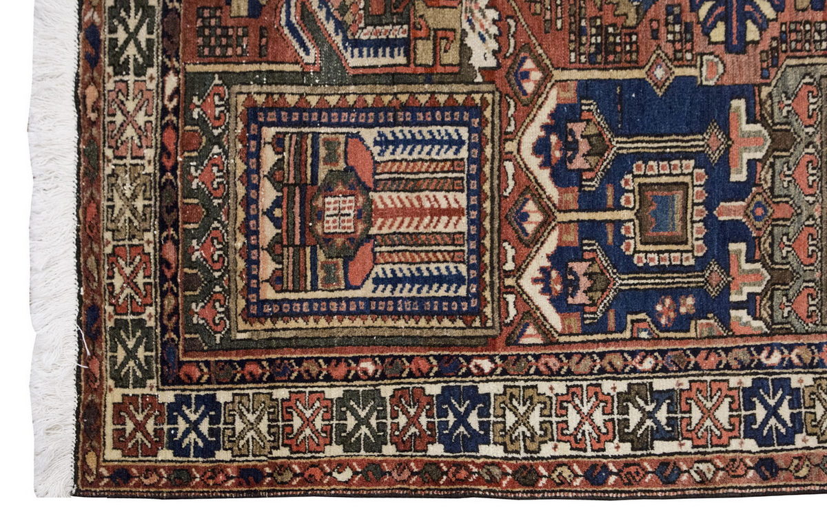Vintage Rug 4'3" x 6'7" feet 130 x 200 cm