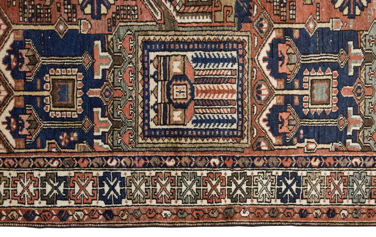 Vintage Rug 4'3" x 6'7" feet 130 x 200 cm
