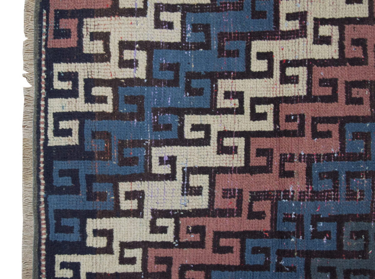 Vintage Rug 4'3" x 8'2" feet  130 x 250 cm
