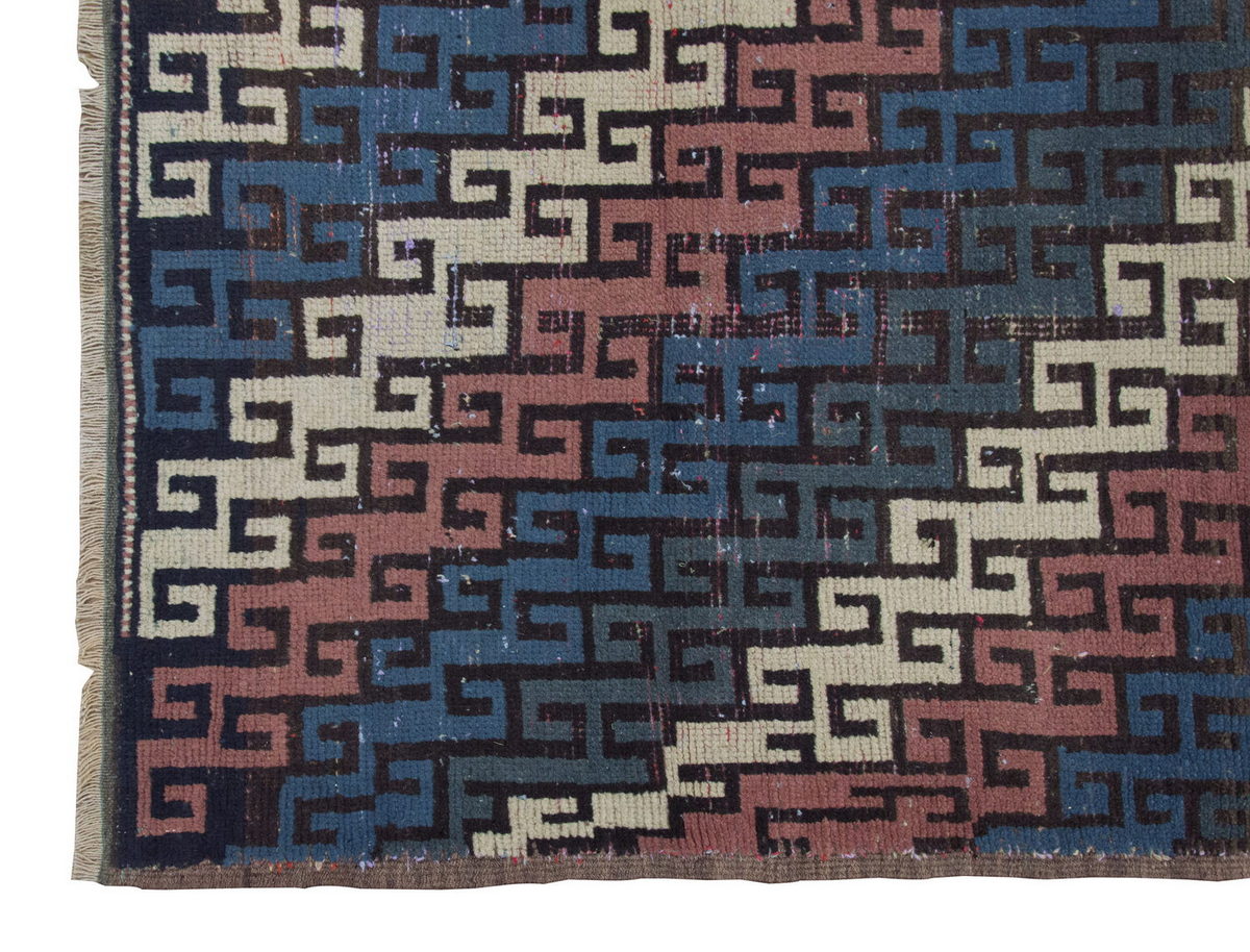 Vintage Rug 4'3" x 8'2" feet  130 x 250 cm