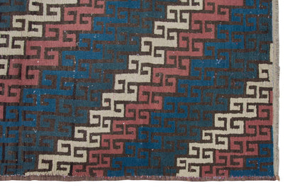 Vintage Rug 4'3" x 8'2" feet  130 x 250 cm