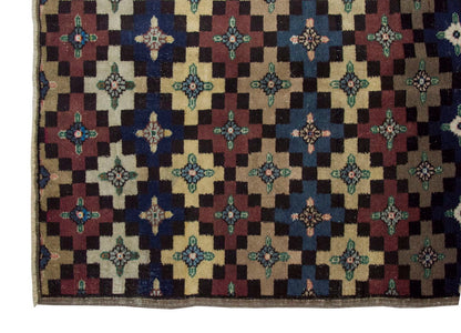 Vintage Rug 4'3" x 8'3" feet 130 x 252 cm
