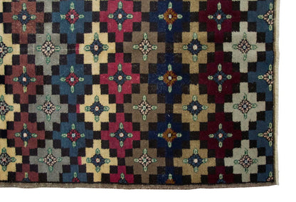 Vintage Rug 4'3" x 8'3" feet 130 x 252 cm