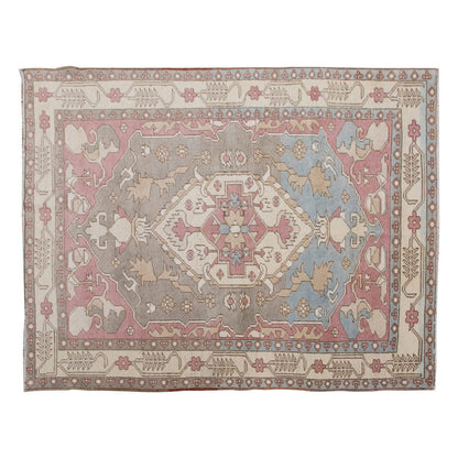 Vintage Rug 4'4" x 5'11" feet 132 x 180 cm