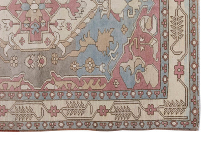 Vintage Rug 4'4" x 5'11" feet 132 x 180 cm