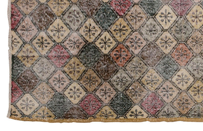 Vintage Rug 4'4" x 6'11" feet 131 x 210 cm