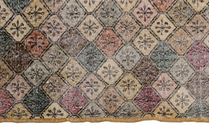 Vintage Rug 4'4" x 6'11" feet 131 x 210 cm
