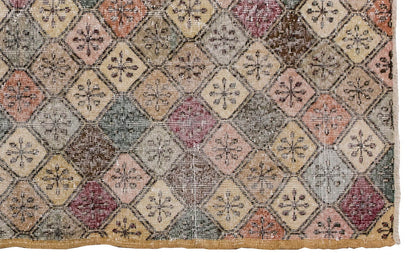 Vintage Rug 4'4" x 6'11" feet 131 x 210 cm