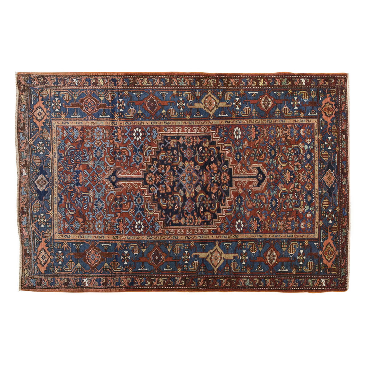 Vintage Rug 4'4" x 6'4" feet 131 x 193 cm