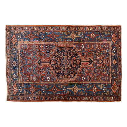 Vintage Rug 4'4" x 6'4" feet 131 x 193 cm