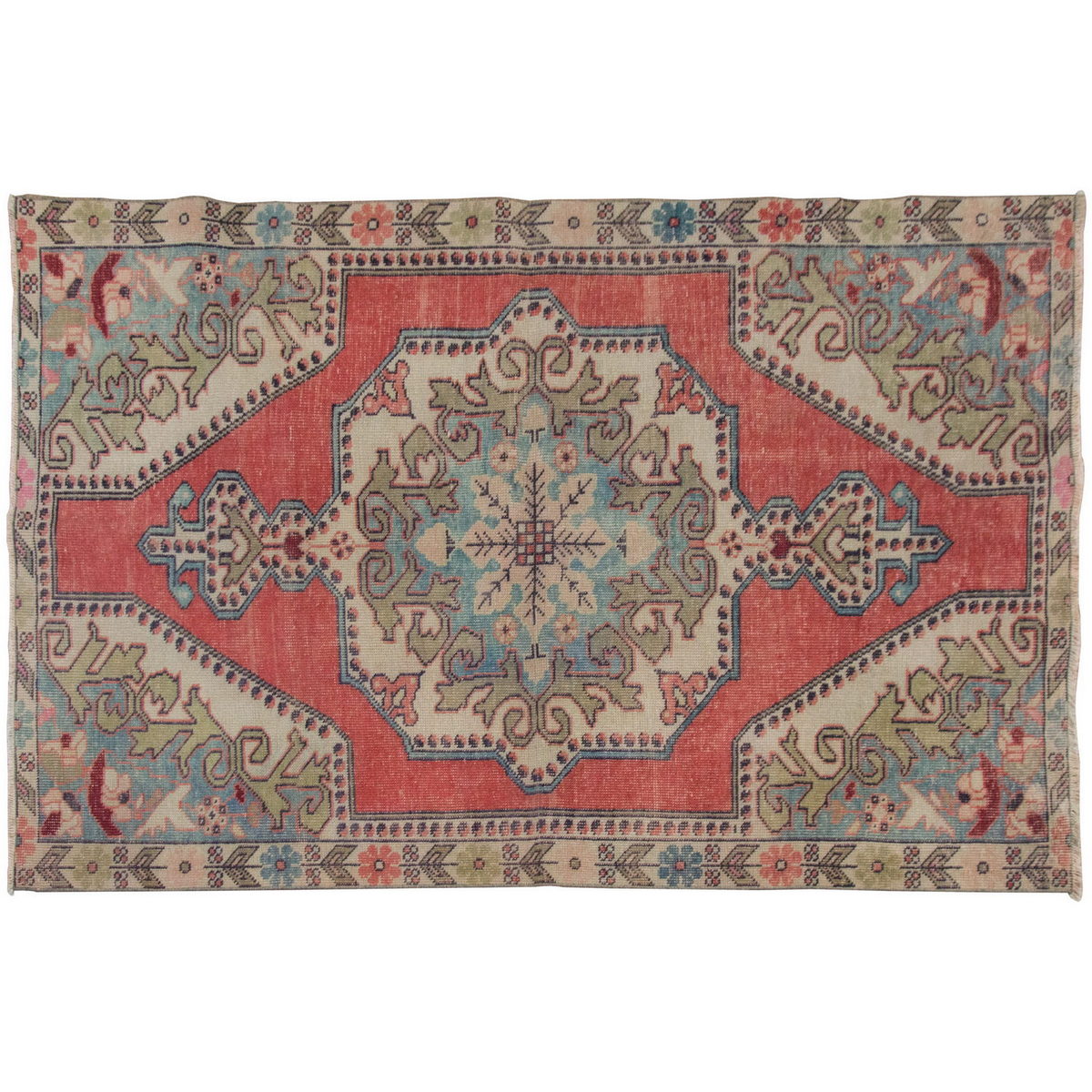 Vintage Rug 4'6" x 7" feet  137 x 212 cm