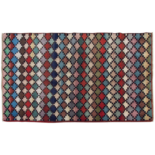 Vintage Rug 4'4" x 7'2" feet  133 x 218 cm