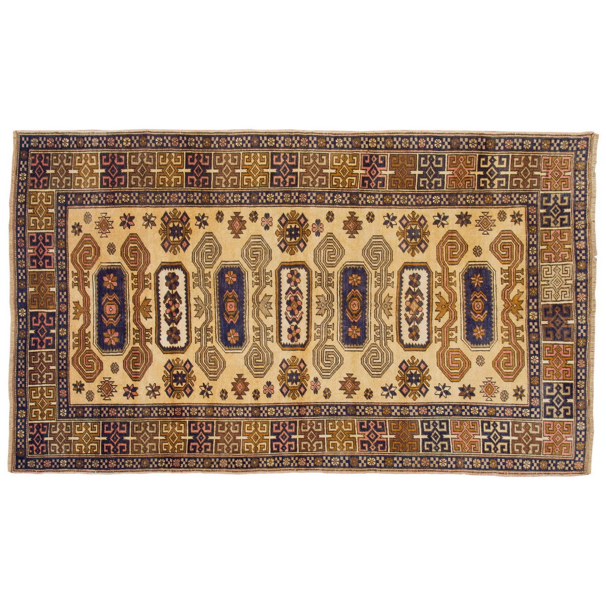 Vintage Rug 4'4" x 7'5" feet  133 x 225 cm