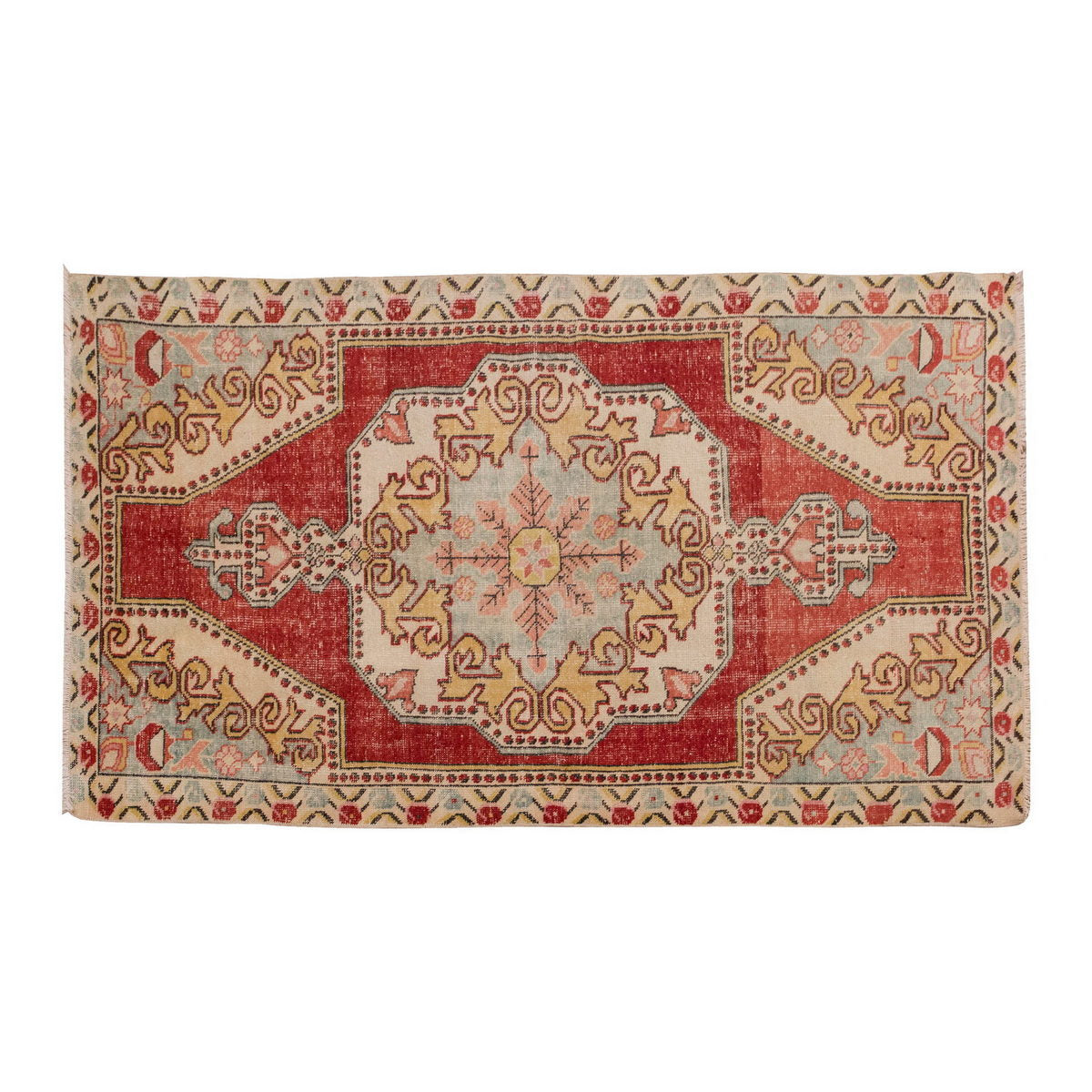 Vintage Rug 4'4" x 7'7" feet 132 x 230 cm