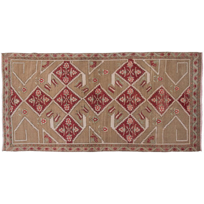 Vintage Rug 4'4" x 8" feet  132 x 245 cm