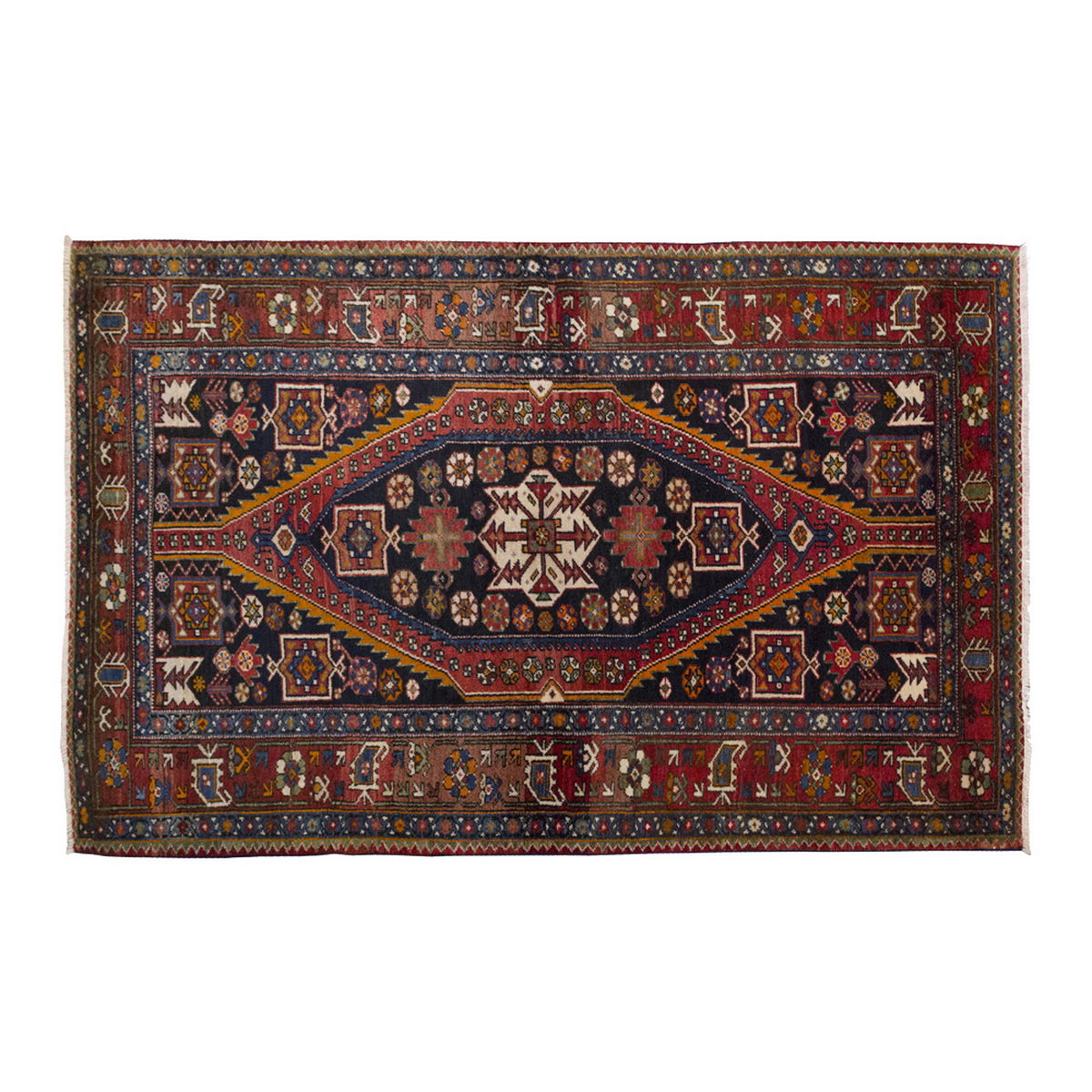 Vintage Rug 4'5" x 6'9" feet 135 x 205 cm