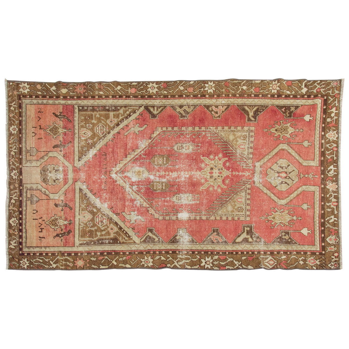 Vintage Rug 4'6" x 8" feet  138 x 240 cm