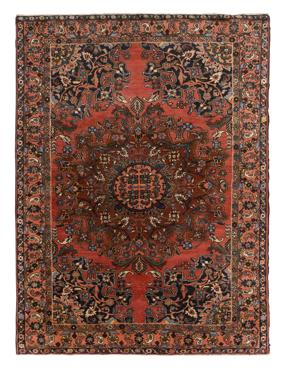 Vintage Rug 4'7" x 6'3" feet 140 x 190 cm