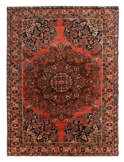 Vintage Rug 4'7" x 6'3" feet 140 x 190 cm