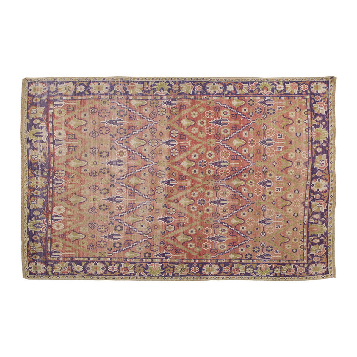 Vintage Rug 4'8" x 6'7" feet 141 x 200 cm