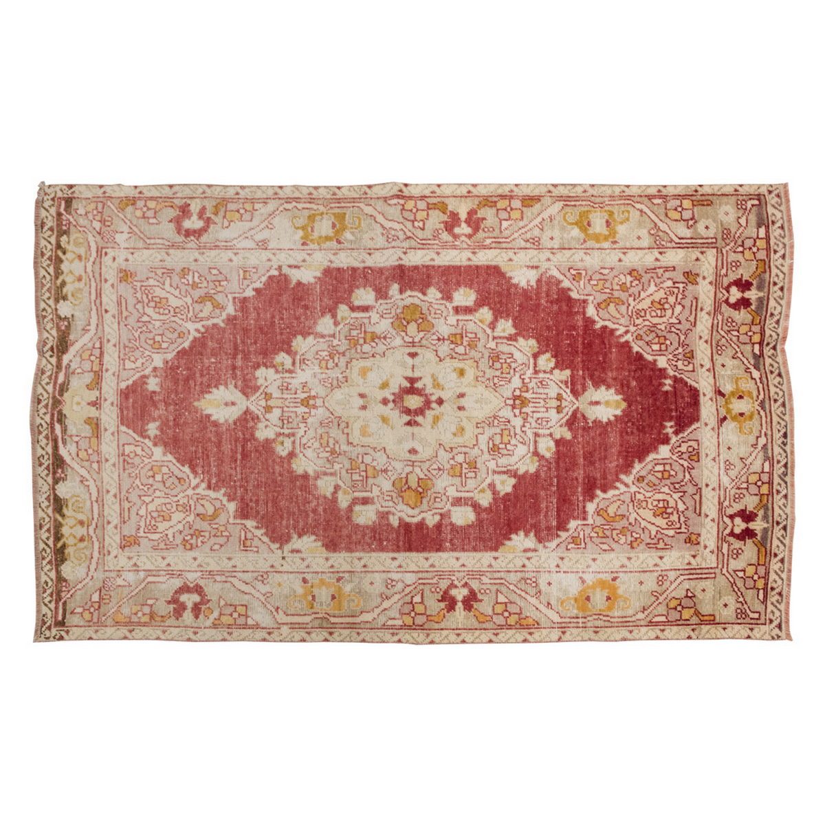 Vintage Rug 4'8" x 7'1" feet 143 x 215 cm