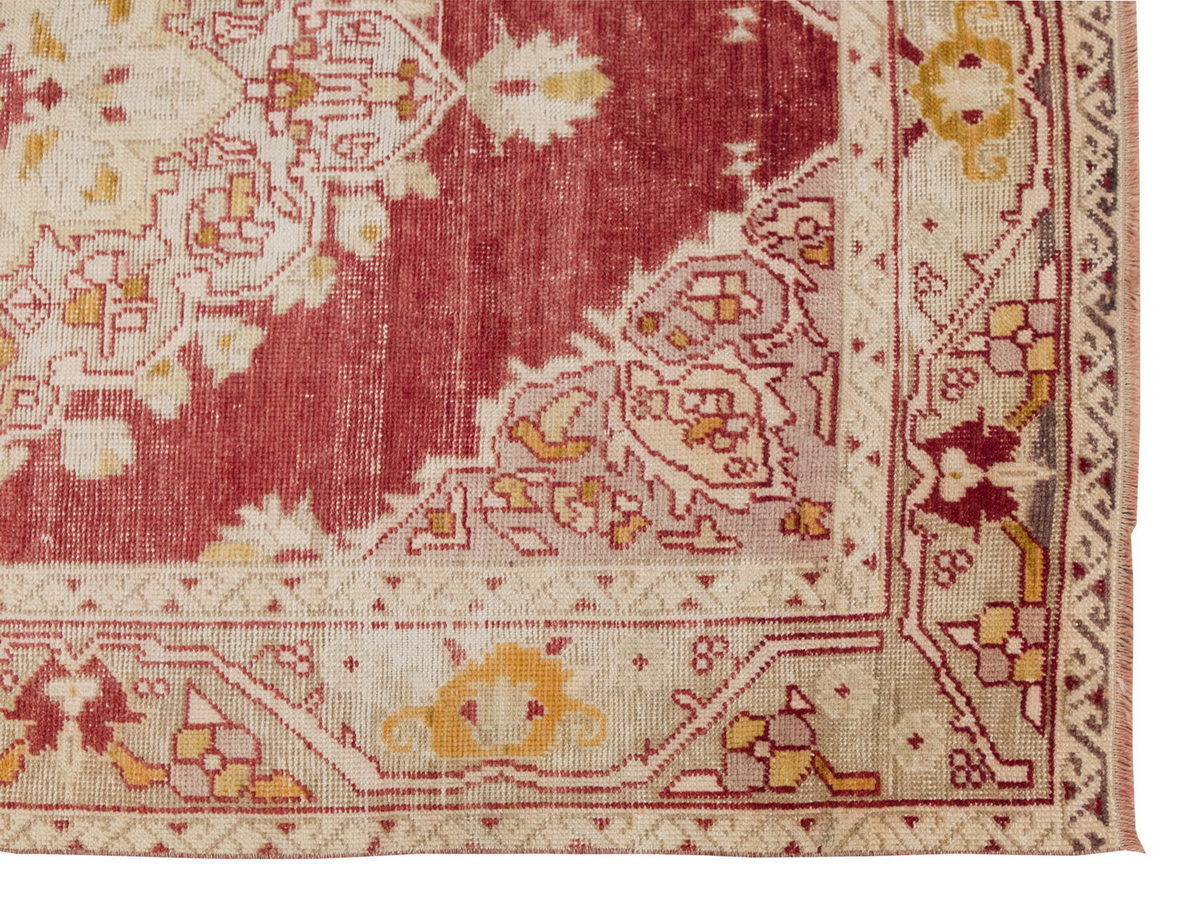 Vintage Rug 4'8" x 7'1" feet 143 x 215 cm