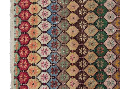 Vintage Rug 4'8" x 8'8" feet 142 x 265 cm