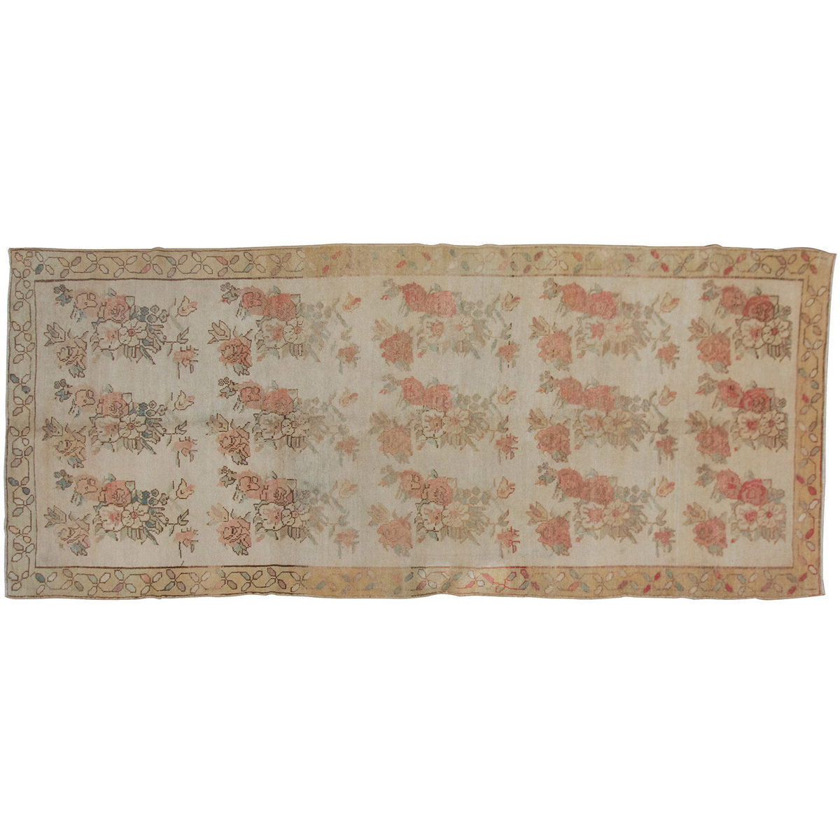 Vintage Rug 4'9" x 10'8" feet  146 x 325 cm