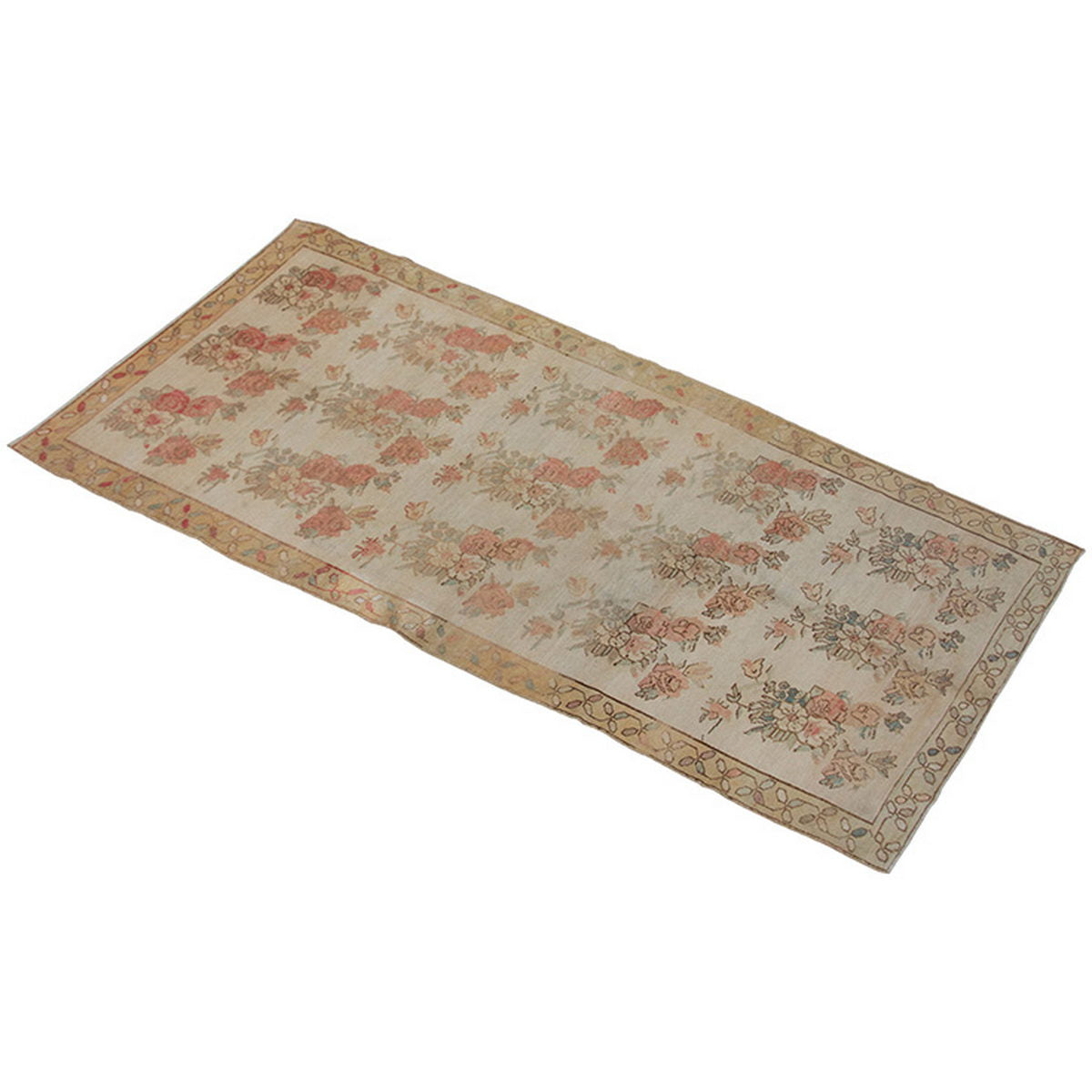 Vintage Rug 4'9" x 10'8" feet  146 x 325 cm