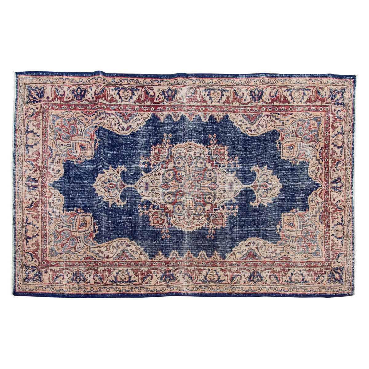 Vintage Rug 4 x 6'9" feet 122 x 205 cm