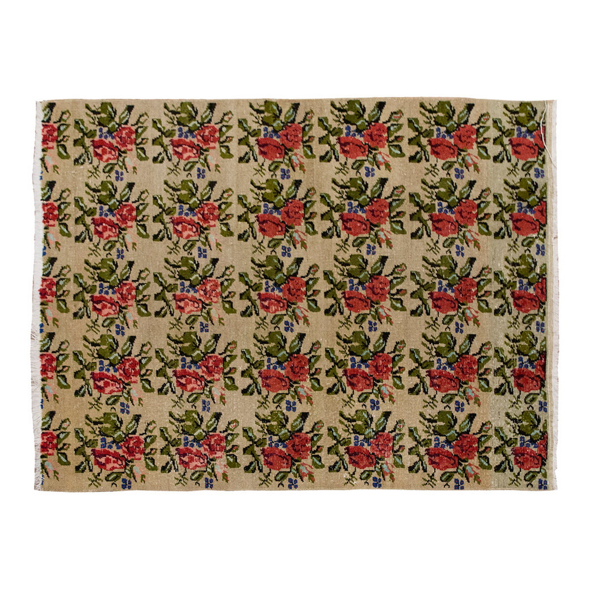 Vintage Rug 5' x 6'5" feet 153 x 195 cm