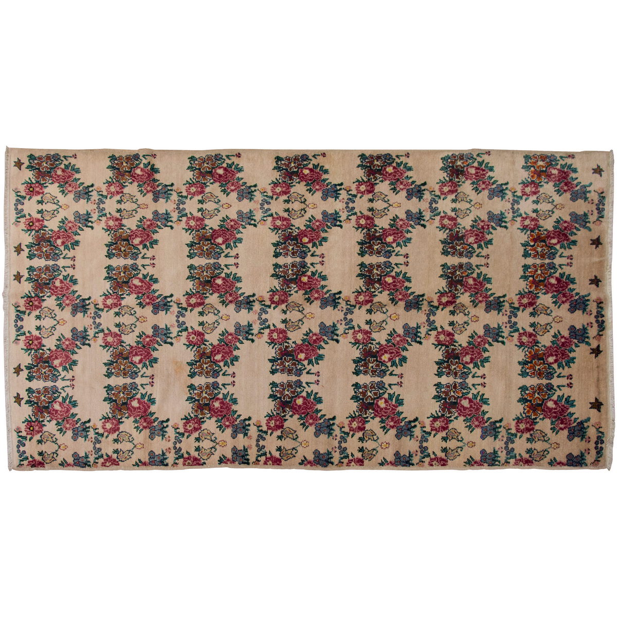 Vintage Rug 5'2" x 9'4" feet  157 x 284 cm