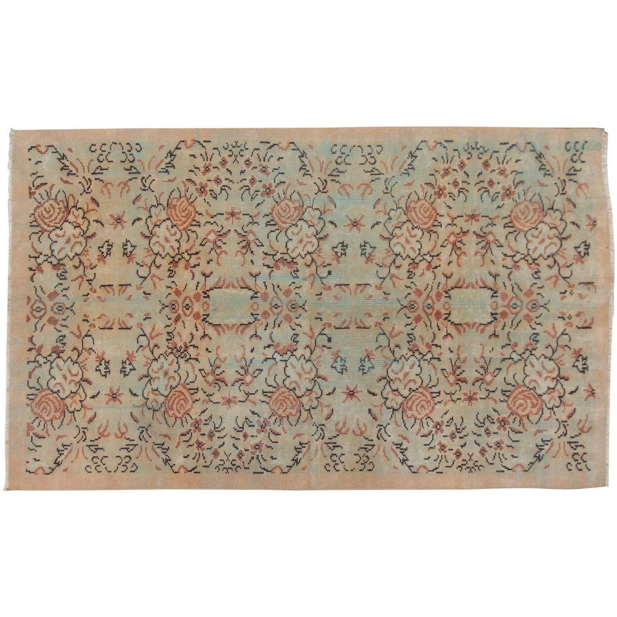 Vintage Rug 5'7" x 8'10" feet  170 x 270 cm