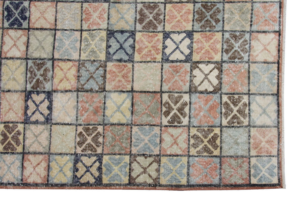 Vintage Rug 6'3" x 9'6" feet  190 x 290 cm