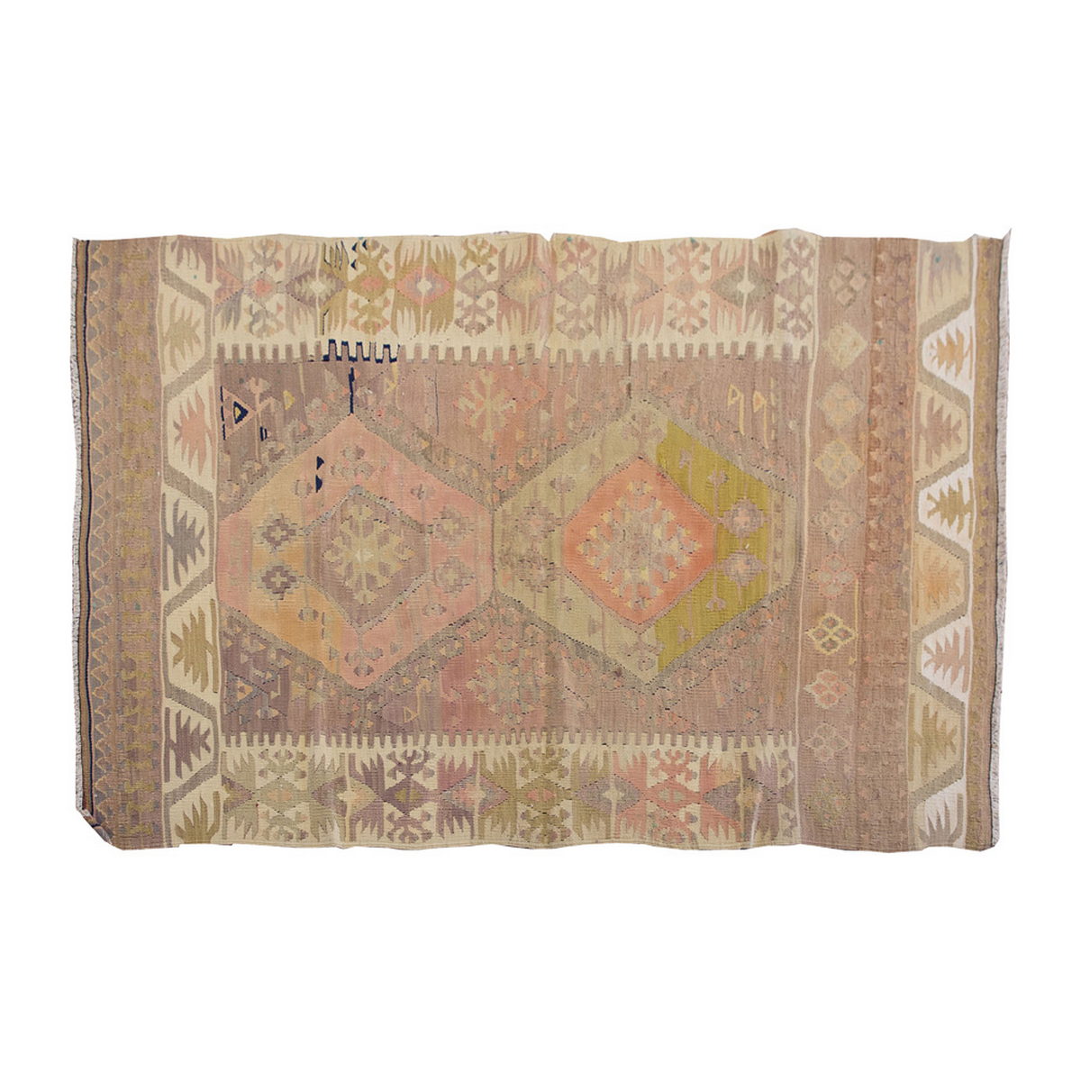 Vintage kilim Rug,Adana Kilim 3'1" x 5" feet 95 x 150 cm