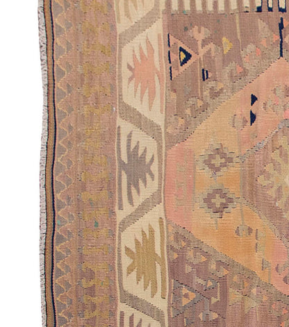 Vintage kilim Rug,Adana Kilim 3'1" x 5" feet 95 x 150 cm