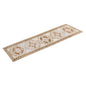 White Herki Runner Rug 3'7" x 11'1" feet 108 x 337 cm
