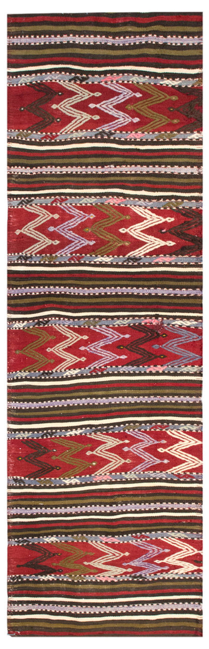 Anatolia'n tribal kilim, 2.26 x 8.07 ft kilim, 69 x 246 cm