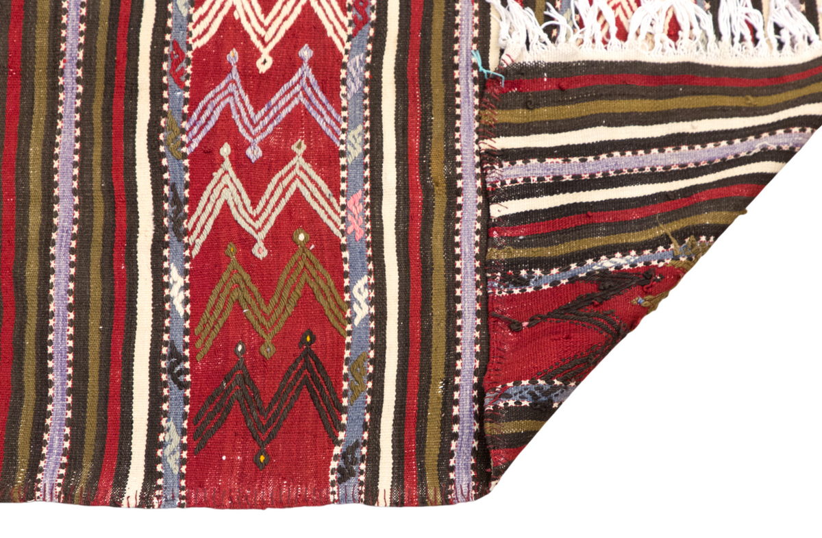 Anatolia'n tribal kilim, 2.26 x 8.07 ft kilim, 69 x 246 cm