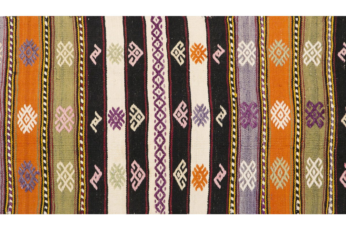 Anatolia'n tribal kilim, 2 x 12.10 ft kilim, 63 x 393 cm