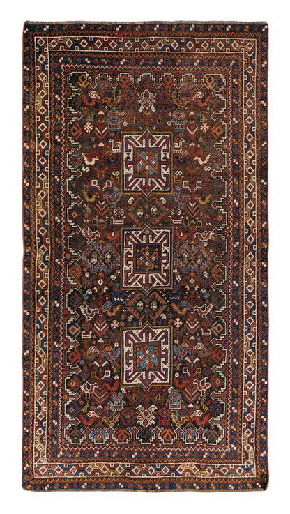 Anatolian Carpet, Vintage Turkish Wool Rug 3'2" x 6'1" | 98 x 185 cm