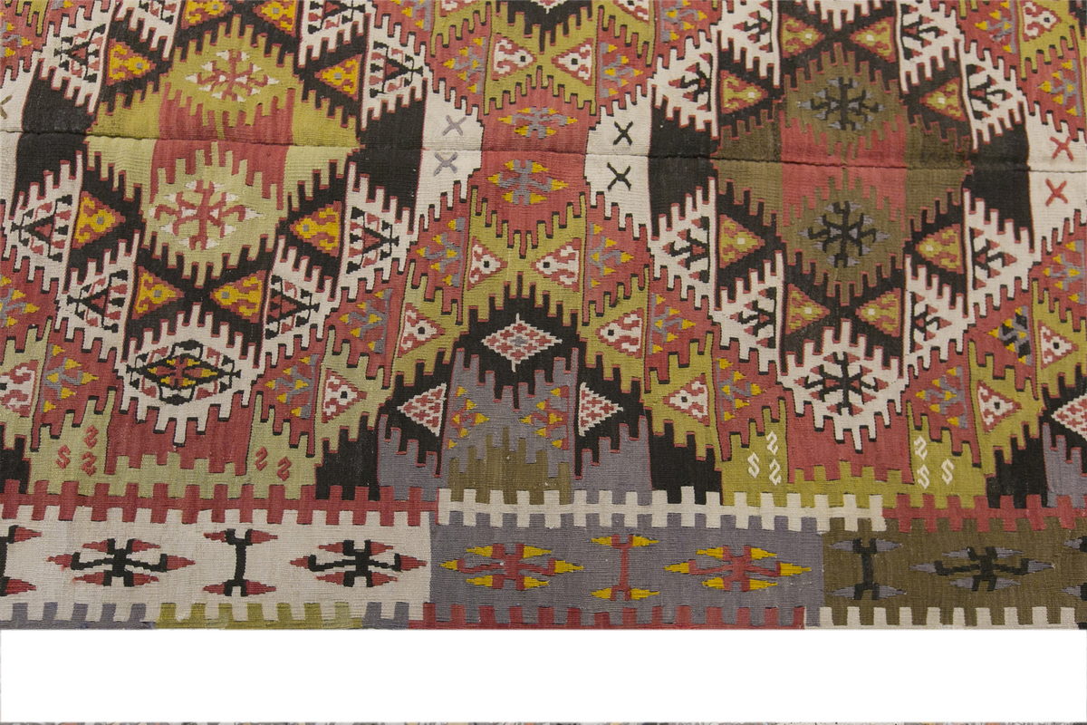 anatolian kilim, 4x14 ft kilim, 137x431 cm