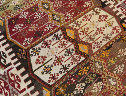 anatolian kilim, 5x11 ft kilim, 150x342 cm
