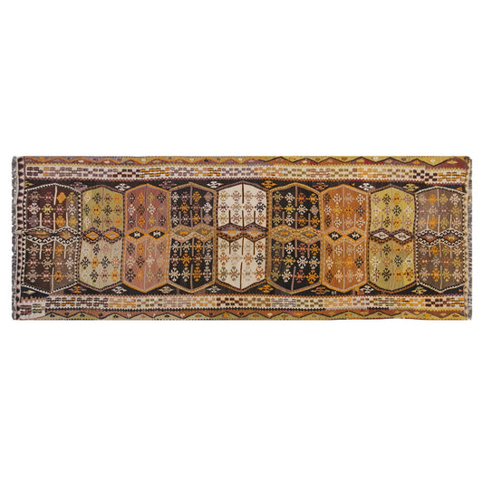 anatolian kilim, 5x12 ft kilim, 162x380 cm
