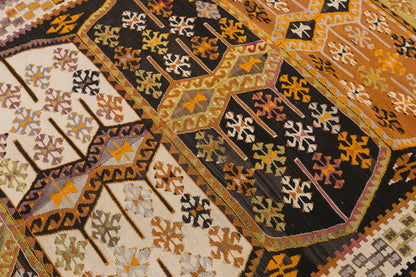 anatolian kilim, 5x12 ft kilim, 162x380 cm