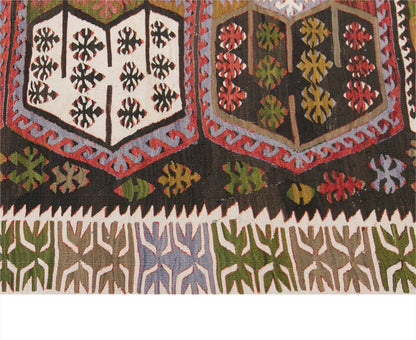anatolian kilim, 5x13 ft kilim, 148x411 cm